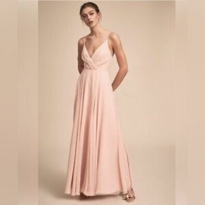BHLDN Eva Blush  chiffon Dress Size Small